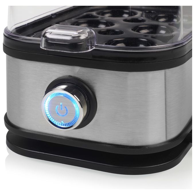 Princess 01.262046.01.001 Cuociuova 6 Uova 400 W Acciaio Inox Senza BPA con Misurino colore Nero Argento