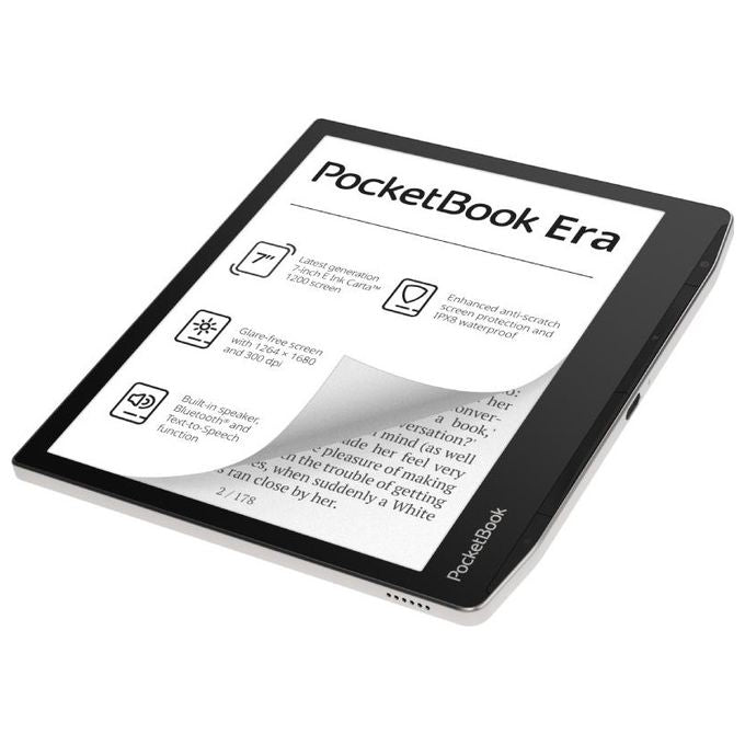 PocketBook PB700-U-16-WW Era Lettore eBook 7'' E Ink Carta 1200 16 GB Touch Bluetooth IPX8 colore Argento