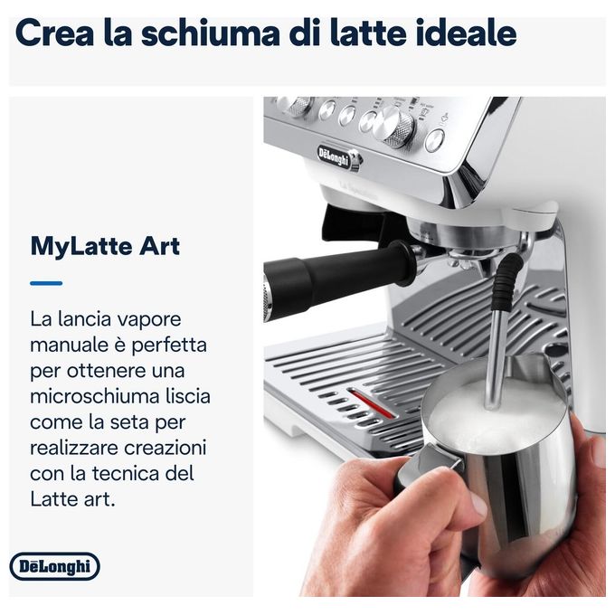 De'Longhi EC9155.W La Specialista Arte Macchina da caffe' Automatica Manuale 1,7 L 15 bar 1400 W Macinatore Integrato Montalatte colore Bianco