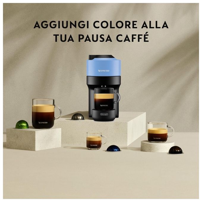 De'Longhi ENV90.A Vertuo Pop Macchina da caffe' Capsule Nespresso 0,56 L 1260 W Wi-Fi colore Blu