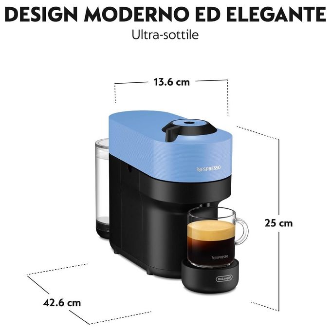 De'Longhi ENV90.A Vertuo Pop Macchina da caffe' Capsule Nespresso 0,56 L 1260 W Wi-Fi colore Blu