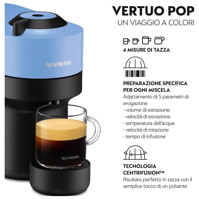 De'Longhi ENV90.A Vertuo Pop Macchina da caffe' Capsule Nespresso 0,56 L 1260 W Wi-Fi colore Blu