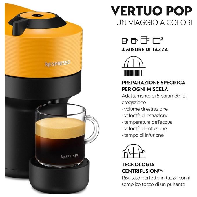 De'Longhi NESPRESSO ENV90.Y Macchina da caffe' a capsule 0,56 L 1260 W Wi-Fi colore Giallo