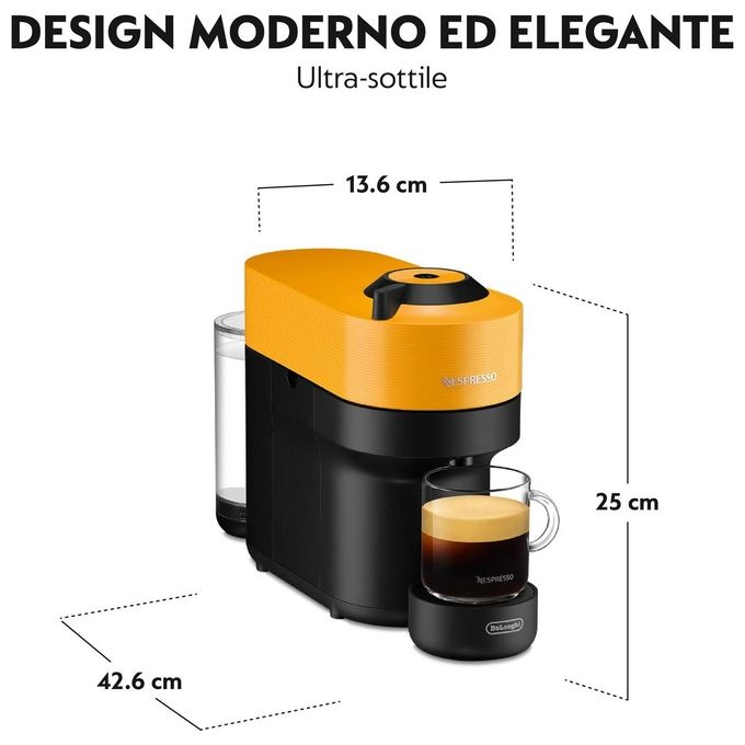 De'Longhi NESPRESSO ENV90.Y Macchina da caffe' a capsule 0,56 L 1260 W Wi-Fi colore Giallo
