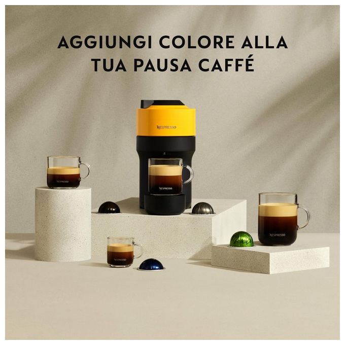 De'Longhi NESPRESSO ENV90.Y Macchina da caffe' a capsule 0,56 L 1260 W Wi-Fi colore Giallo