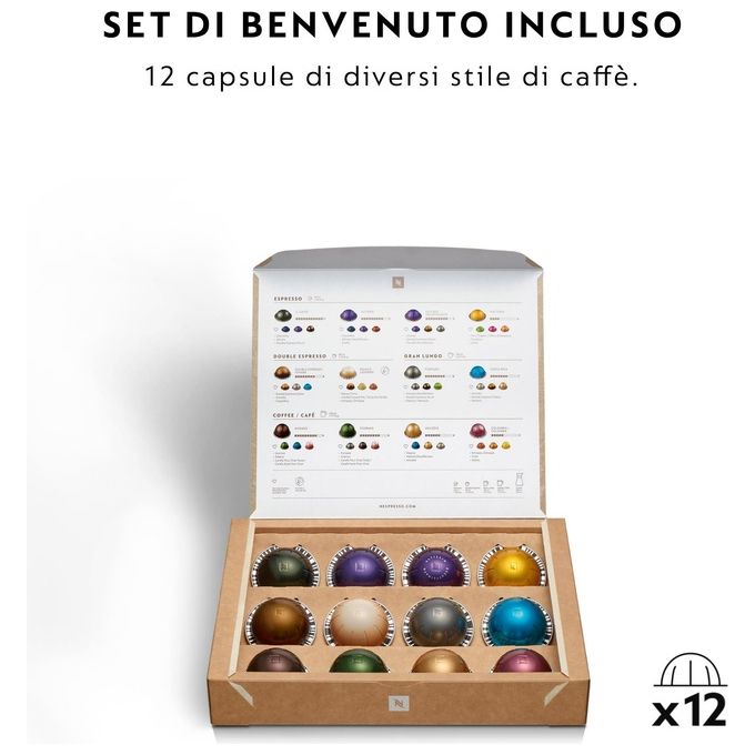 De'Longhi NESPRESSO ENV90.Y Macchina da caffe' a capsule 0,56 L 1260 W Wi-Fi colore Giallo