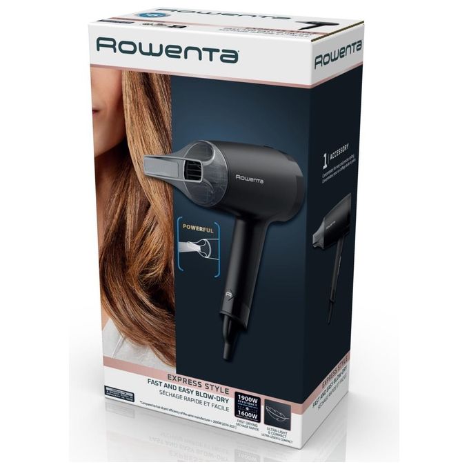 Rowenta CV1801 Express Style Asciugacapelli 1900 watt 2 impostazioni nero