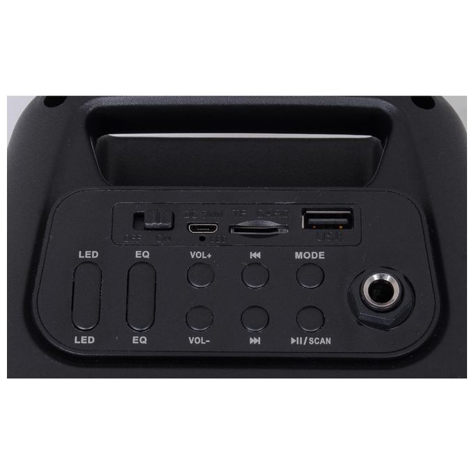 Trevi XF 150 KB Cassa Bluetooth Portatile 15W Karaoke TWS USB MicroSD Radio FM colore Nero