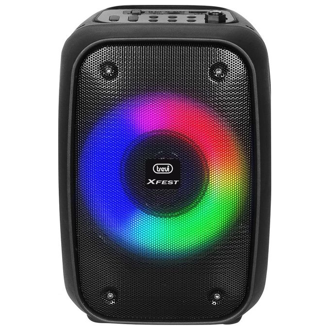 Trevi XF 150 KB Cassa Bluetooth Portatile 15W Karaoke TWS USB MicroSD Radio FM colore Nero