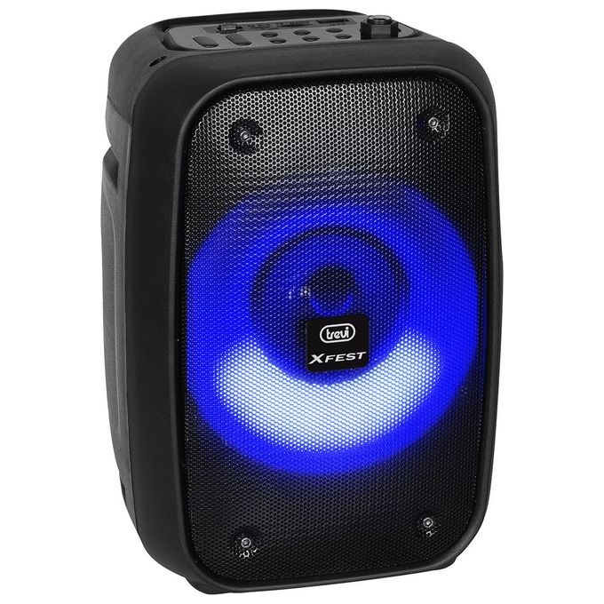 Trevi XF 150 KB Cassa Bluetooth Portatile 15W Karaoke TWS USB MicroSD Radio FM colore Nero