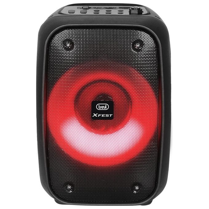 Trevi XF 150 KB Cassa Bluetooth Portatile 15W Karaoke TWS USB MicroSD Radio FM colore Nero