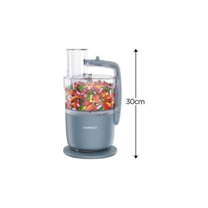 Kenwood FDP22.130GY MultiPro Go Robot da cucina multifunzione 650 W ciotola 1.3 L 2 velocita' tritare affettare grattugiare colore Grigio