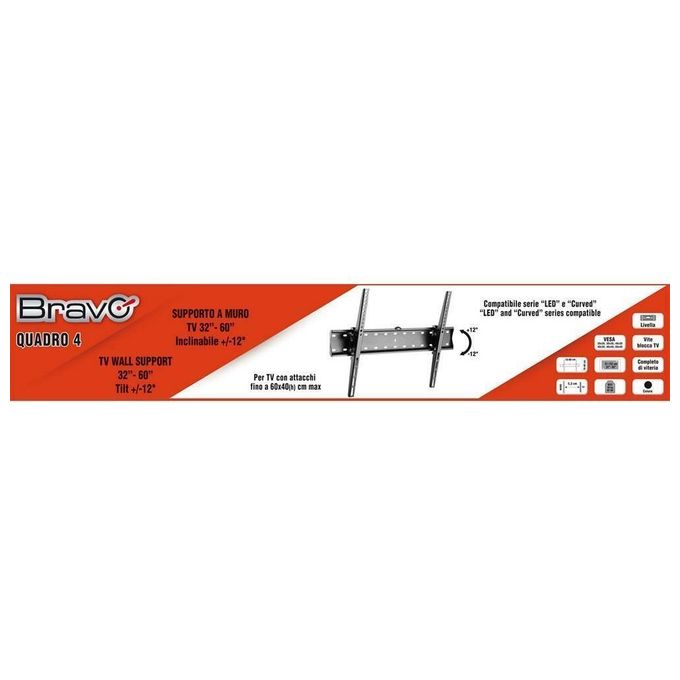 Bravo Supporto Tv Quadro 4 32-60 Incl