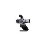 Bravo 92902925 Easy Web Webcam Full HD 1920x1080 con Microfono Integrato e Coperchio per Privacy colore Nero