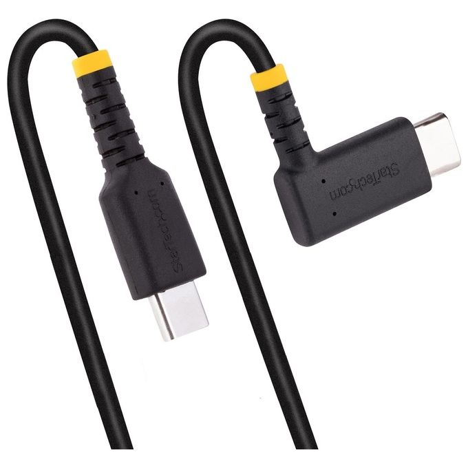 Startech.com Cavo di Ricarica Usb-C a 90° da 15cm Nero