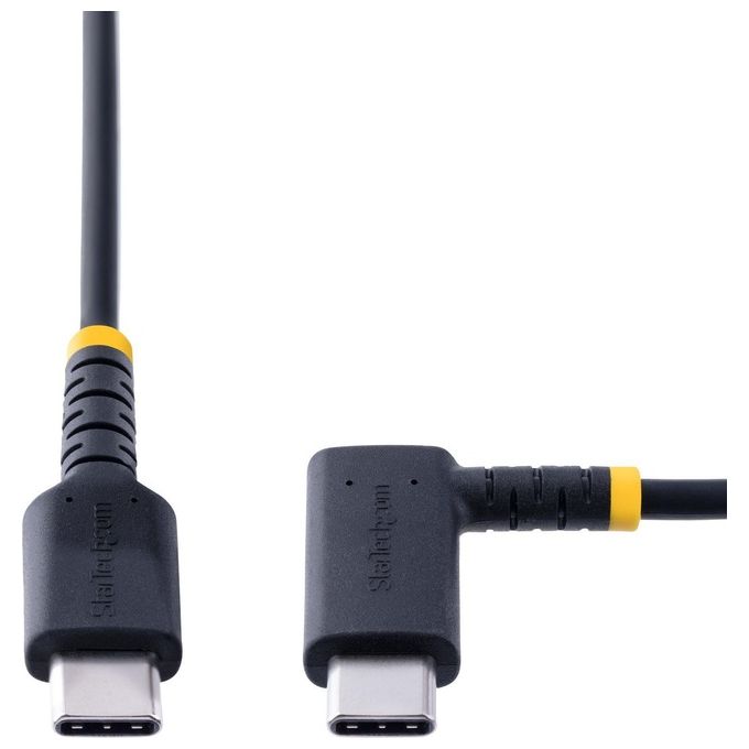 Startech.com Cavo di Ricarica Usb-C a 90° da 15cm Nero