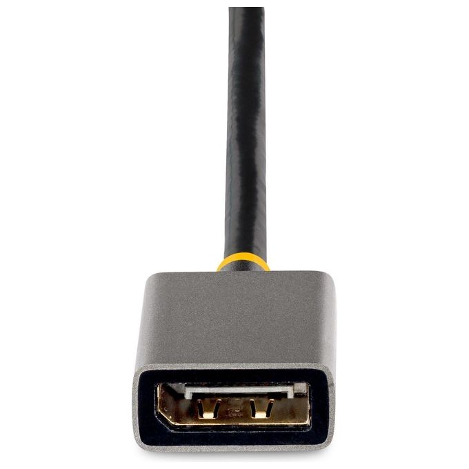 StarTech 128-HDMI-DISPLAYPORT Cavo adattatore HDMI maschio a DisplayPort femmina 30 cm 4K 60Hz HDR HDCP 2.2 alimentato USB colore Grigio