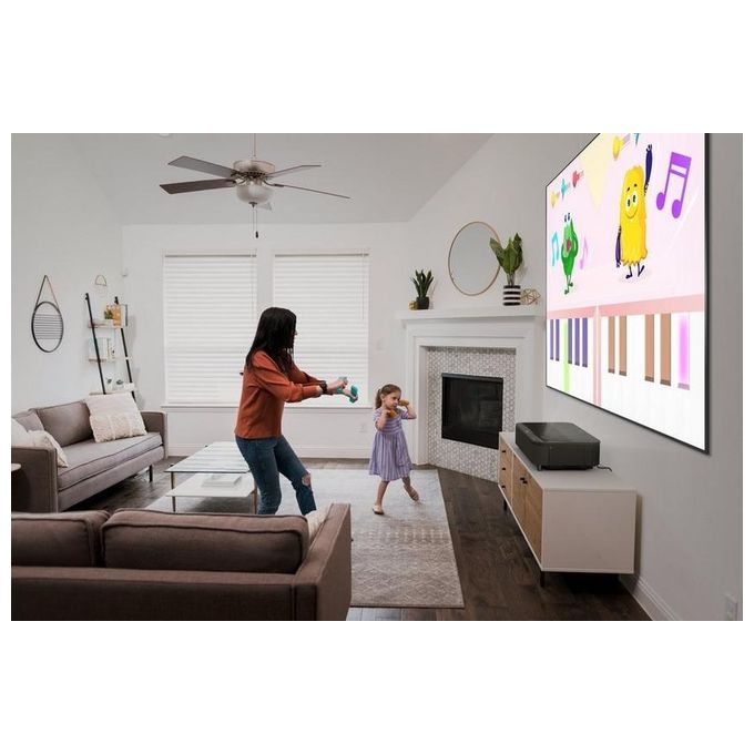 Epson EH-LS800B Videoproiettore a raggio ultra corto 4K+ 4000 ANSI lumen 3LCD con Smart TV Android colore Nero