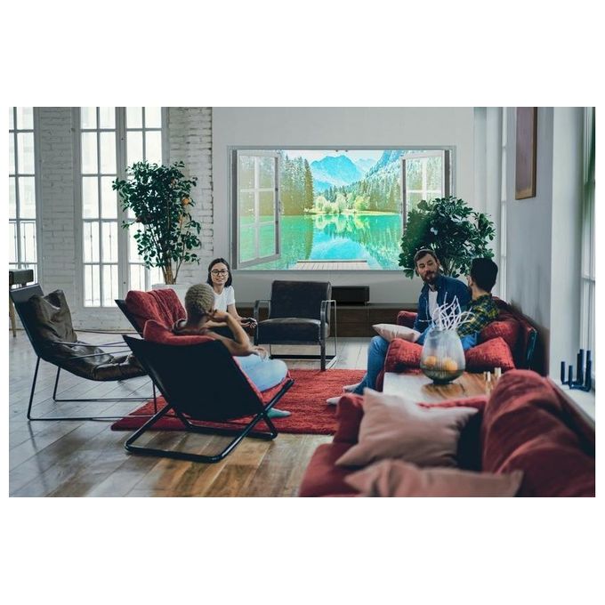 Epson EH-LS800B Videoproiettore a raggio ultra corto 4K+ 4000 ANSI lumen 3LCD con Smart TV Android colore Nero