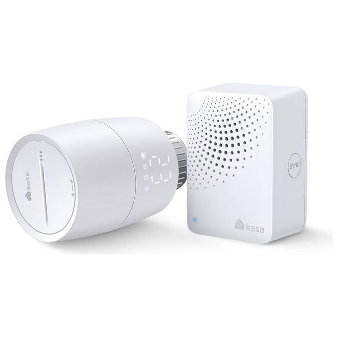 TP-Link KE100 KIT Kasa Valvola Termostatica Smart con Hub Alexa Google Assistant Siri Protezione Gelo colore Bianco