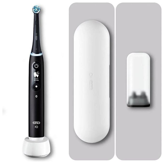 Oral-B 445111 iO Series 6 Spazzolino elettrico rotante 5 modalita' Timer 2 min con Custodia da Viaggio colore Nero
