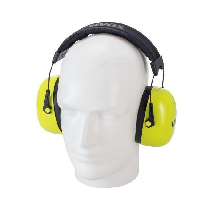 Uvex 2630021 K20 hi-viz Cuffie Antirumore Archetto Pieghevole SNR 33 dB EN 352-1:2020 colore Giallo