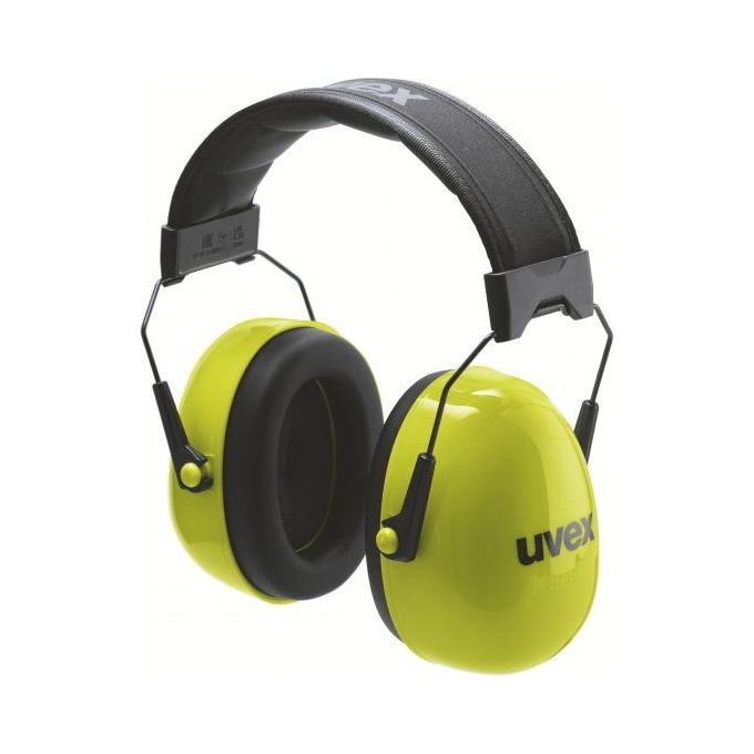 Uvex 2630021 K20 hi-viz Cuffie Antirumore Archetto Pieghevole SNR 33 dB EN 352-1:2020 colore Giallo