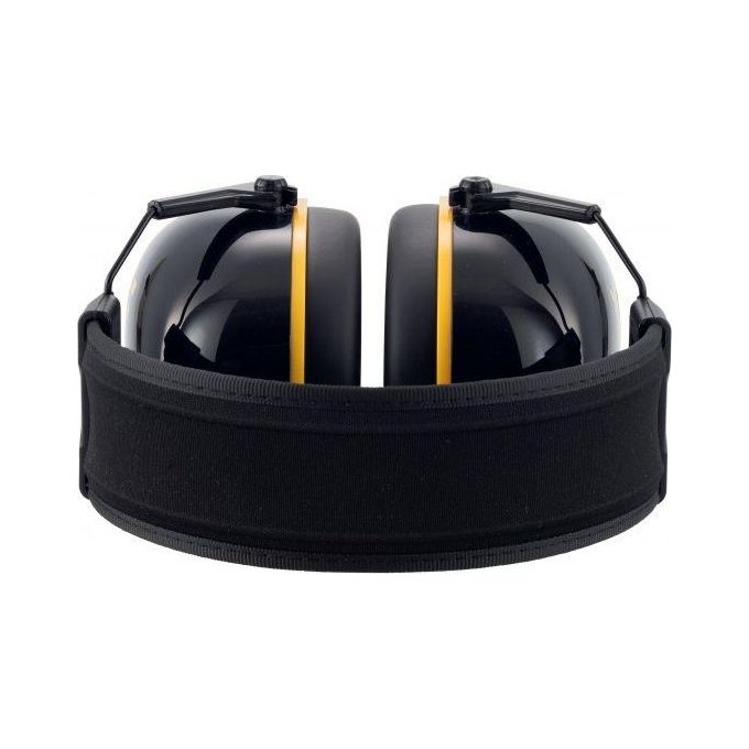 Uvex 2630020 K-Series10 Cuffie Antirumore Pieghevoli SNR 33 dB con Fascia Imbottita e Cuscinetti in Memory Foam colore Nero Giallo