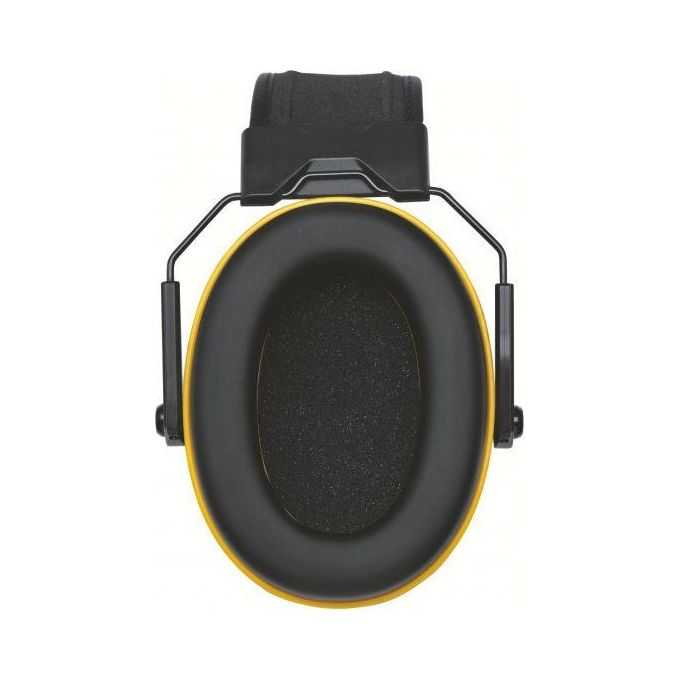Uvex 2630020 K-Series10 Cuffie Antirumore Pieghevoli SNR 33 dB con Fascia Imbottita e Cuscinetti in Memory Foam colore Nero Giallo