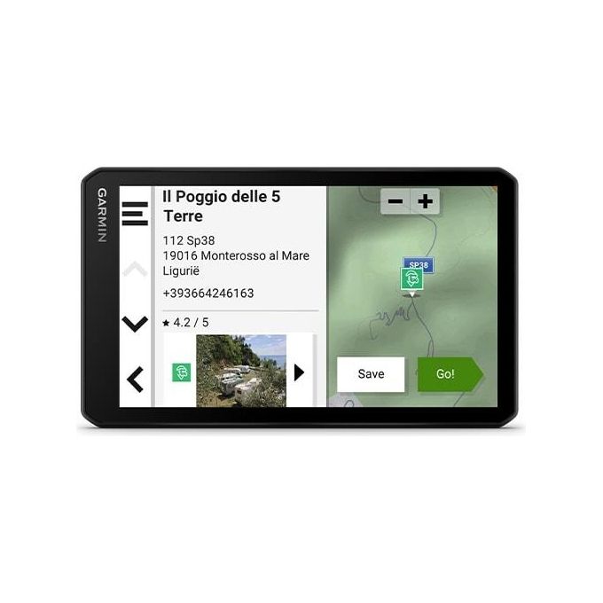 Garmin 010-02728-10 CamperCam 795 Navigatore GPS per Camper con Dash Cam Integrata Schermo Touch 6,95'' Aggiornamenti Mappe a Vita Memoria Interna 32 GB Scheda microSD 16 GB colore Nero