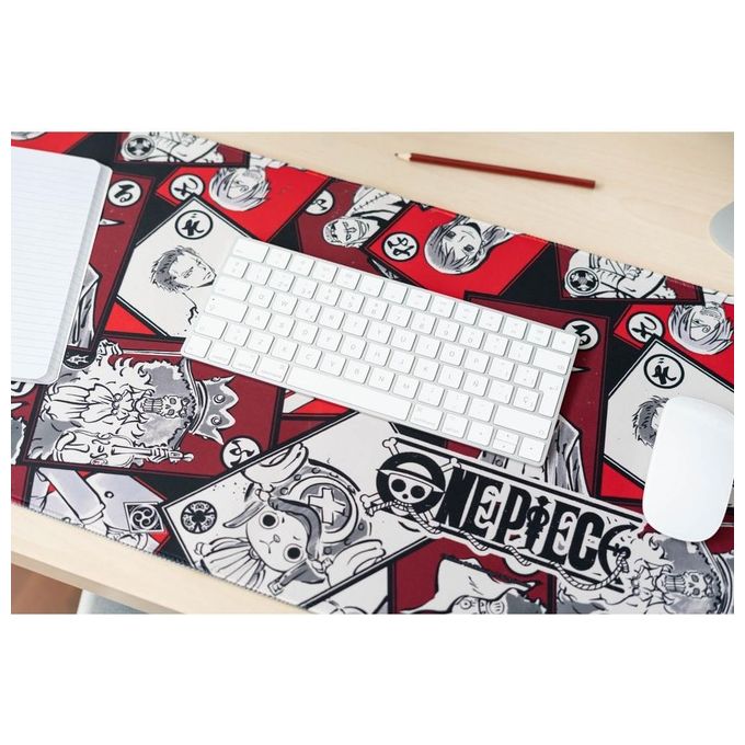 Grupo Erik MGGE036 One Piece Tappetino per Mouse Gaming XL 80x35 cm Impermeabile Antiscivolo colore Multicolore