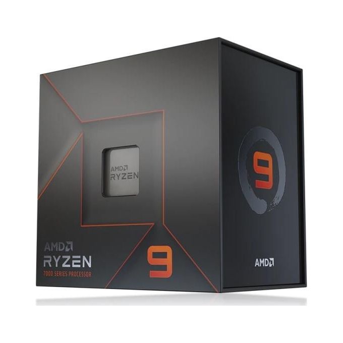 AMD RYZEN9 7900X Processore 12 Core 24 Thread Socket AM5 Zen 4 4,7 GHz Boost 5,6 GHz Cache L3 64 MB TDP 170 W DDR5 colore Nero