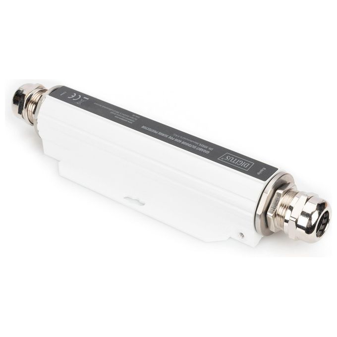 Digitus DN-95425 Protezione Contro le Sovratensioni PoE Gigabit Ethernet 10-100-1000 Mbps IP67 100 W colore Bianco
