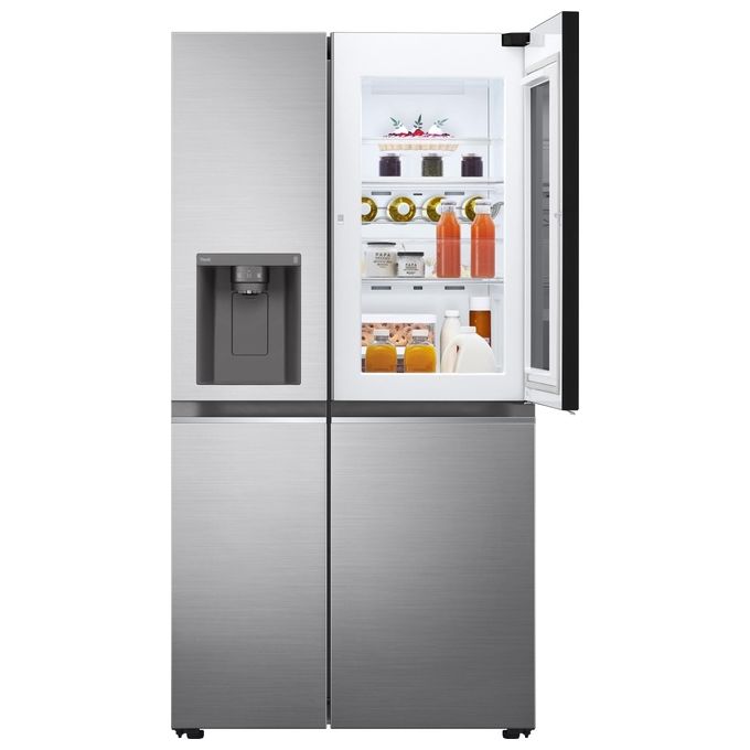 LG GSXV80PZLE Frigorifero Side by Side 635 L 179 cm Classe E 36 dB InstaView Door-in-Door Total No Frost Wi-Fi Dispenser colore Inox