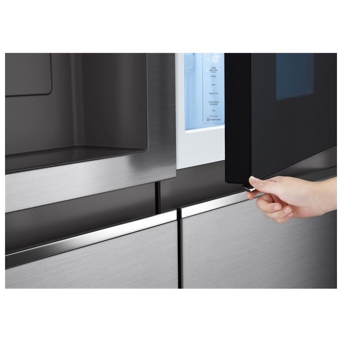 LG GSXV80PZLE Frigorifero Side by Side 635 L 179 cm Classe E 36 dB InstaView Door-in-Door Total No Frost Wi-Fi Dispenser colore Inox