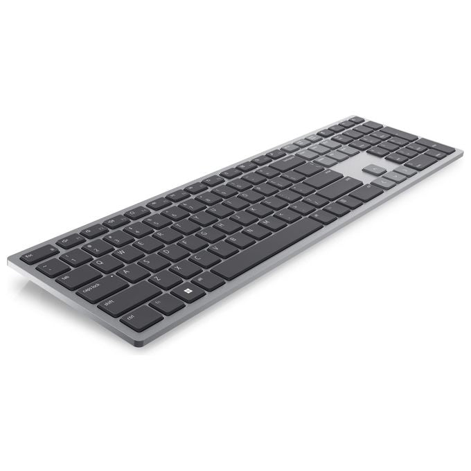 Dell KB700-GY-R-INT Tastiera Wireless Bluetooth 5.0 QWERTY US Internazionale con Tasti Silenziosi e Supporto Multi-Dispositivo colore Titanio