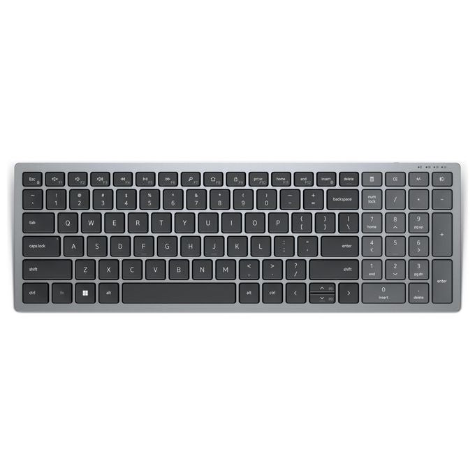 Dell KB740 Tastiera Wireless Full-size Multi-dispositivo RF Bluetooth 5.0 QWERTY Italiano Batteria 36 mesi colore Grigio Nero