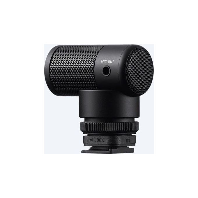 Sony ECMG1 Microfono Shotgun Super-Cardioide Compatto per Fotocamere con Slitta MI Alimentazione Integrata Parabrezza e Custodia Inclusi colore Nero