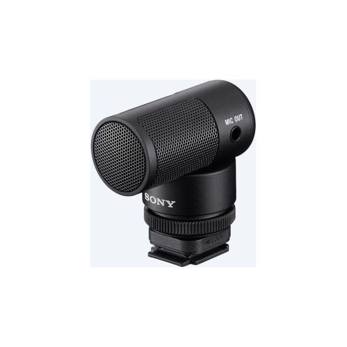 Sony ECMG1 Microfono Shotgun Super-Cardioide Compatto per Fotocamere con Slitta MI Alimentazione Integrata Parabrezza e Custodia Inclusi colore Nero