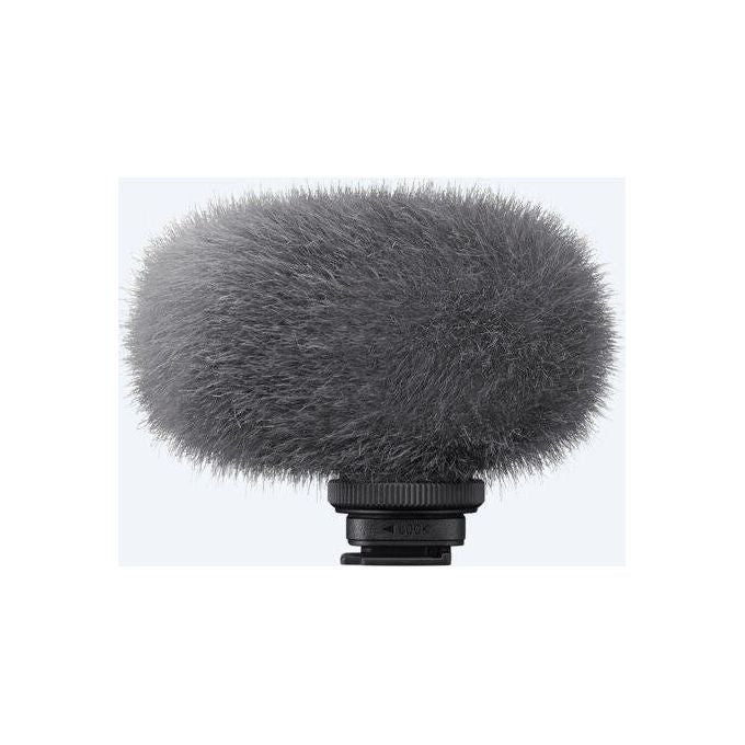 Sony ECMG1 Microfono Shotgun Super-Cardioide Compatto per Fotocamere con Slitta MI Alimentazione Integrata Parabrezza e Custodia Inclusi colore Nero