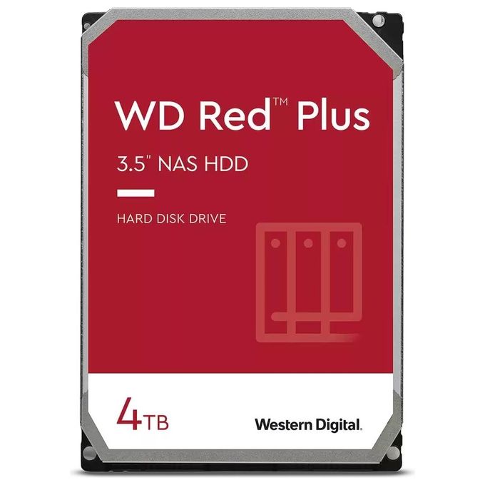 WD WD40EFPX Red Plus Hard Disk Interno NAS 3.5'' 4 TB SATA III 5400 rpm 256 MB CMR