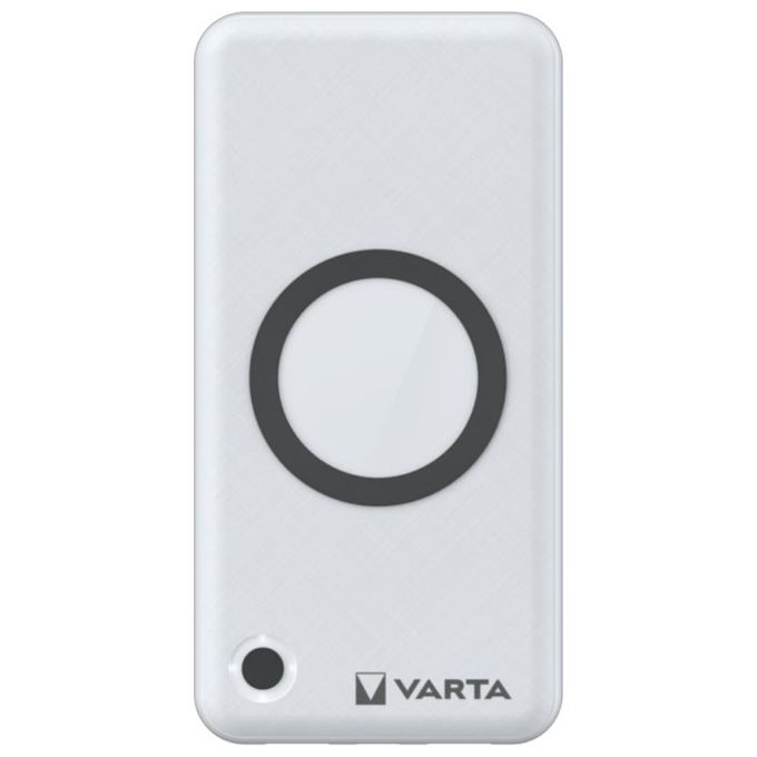 Varta 57908101111 Wireless Power Bank 15000 mAh 20W USB-C Power Delivery Quick Charge 3.0 Qi 10W colore Bianco