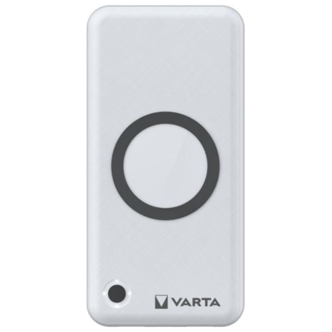 Varta 57909101111 Slim Power Bank Wireless 20000 mAh 20W USB Type-C PD Quick Charge 3.0 colore Bianco
