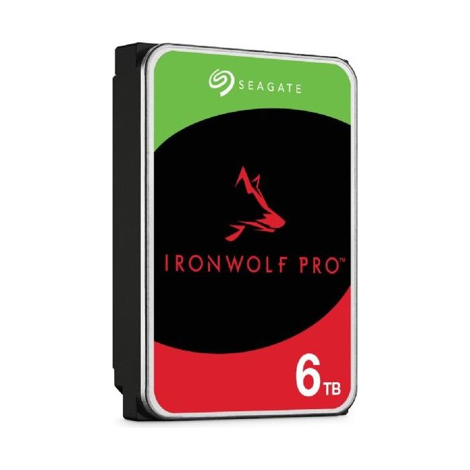 Seagate ST6000NT001 IronWolf Pro Disco Duro Interno NAS 6TB SATA III 7200 rpm 256MB Cache colore Nero