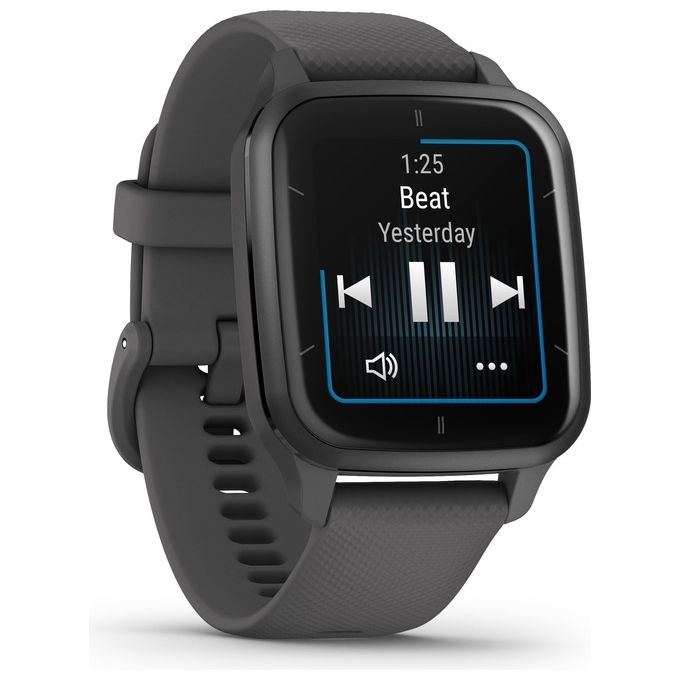 Garmin 010-02701-00 Venu Sq 2 Smartwatch GPS Display 1.4'' AMOLED SpO2 Cardio 25+ App Sport Autonomia 11 giorni colore Grigio