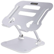 StarTech.com ADJ-LAPTOP-RISER Supporto per PC Portatile Altezza Regolabile 33 2 120 mm Inclinazione Regolabile Alluminio Peso Massimo 10 Kg colore Argento