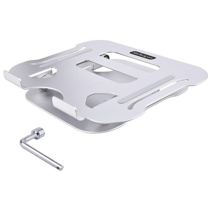 StarTech.com ADJ-LAPTOP-RISER Supporto per PC Portatile Altezza Regolabile 33 2 120 mm Inclinazione Regolabile Alluminio Peso Massimo 10 Kg colore Argento