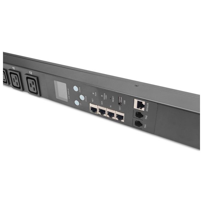 DIGITUS DN-95640 Smart PDU ingresso monitorato 1x16A 20xC13 4xC19 colore Nero
