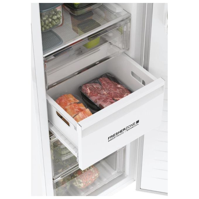Haier H3F330WDH1 Instaswitch Congelatore Verticale 330 L 191 cm Classe D 38 dB No Frost Convertibile Wi-Fi colore Bianco