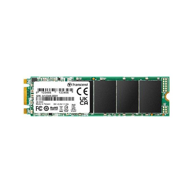 Transcend TS500GMTS825S 825S SSD M.2 2280 500 GB SATA III 3D NAND velocita' lettura 530 MB-s scrittura 480 MB-s colore Nero